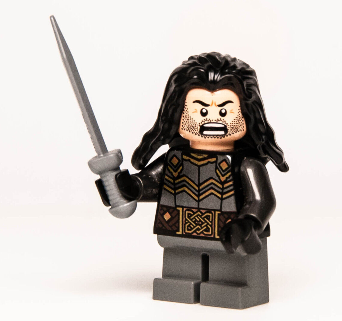 Lego LoTR Hobbit Minifigure - Kili the Dwarf Gold (lor096) 79018 Lonely Mountain - StudBee