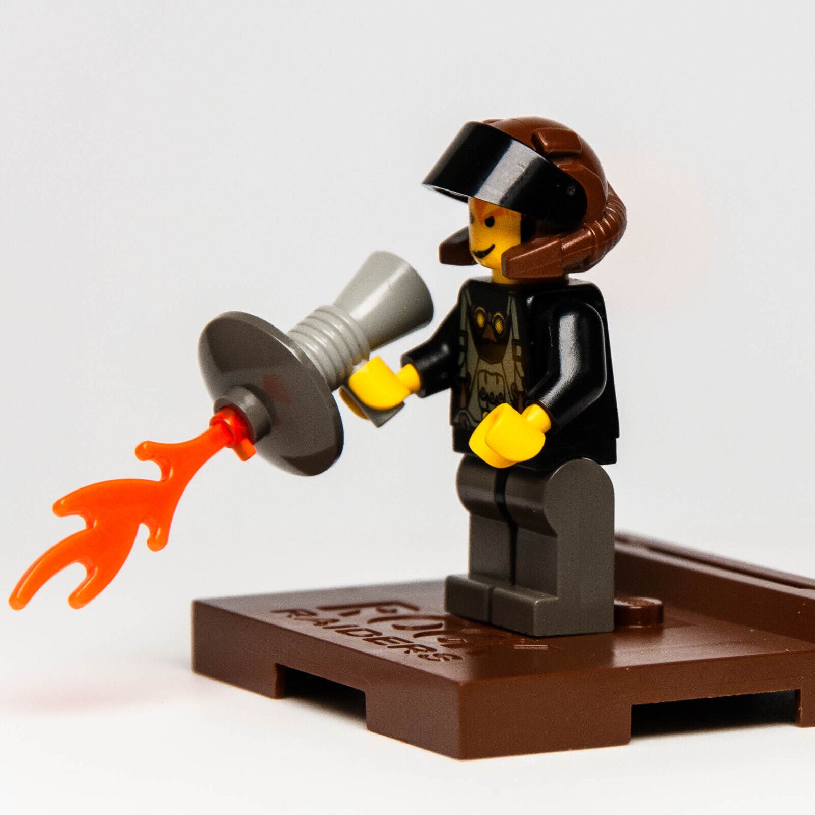 LEGO Rock Raiders Minifigure w/ Stand - Axel Black Visor 3349 (rck008) Heroes - StudBee