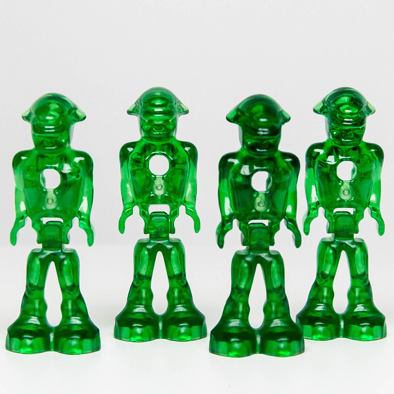 NEW (Lot of 4) LEGO Minifigure Mars Mission Alien (mm001) Space Green Glow - StudBee