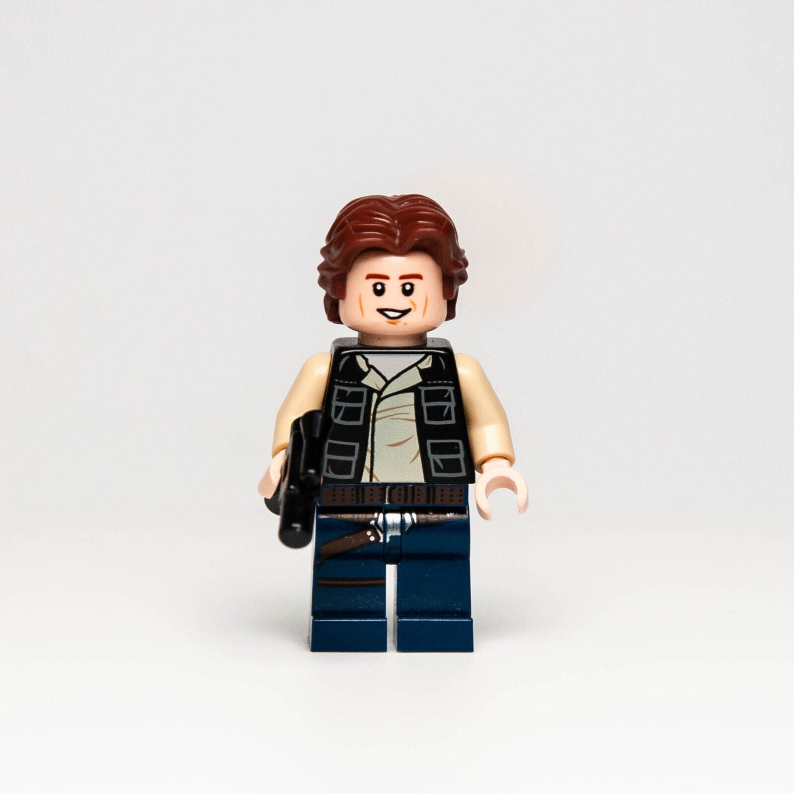 LEGO  Star Wars Minifigure - Han Solo Dark Blue Legs Vest (sw0771) 75159 75290 - StudBee