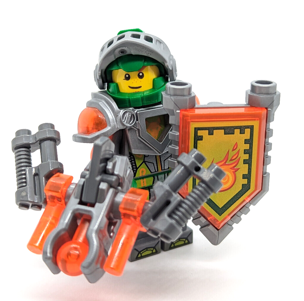 LEGO Nexo Knights Minifigure - Aaron (nex004) 70313 w/ Shield & Blaster - StudBee
