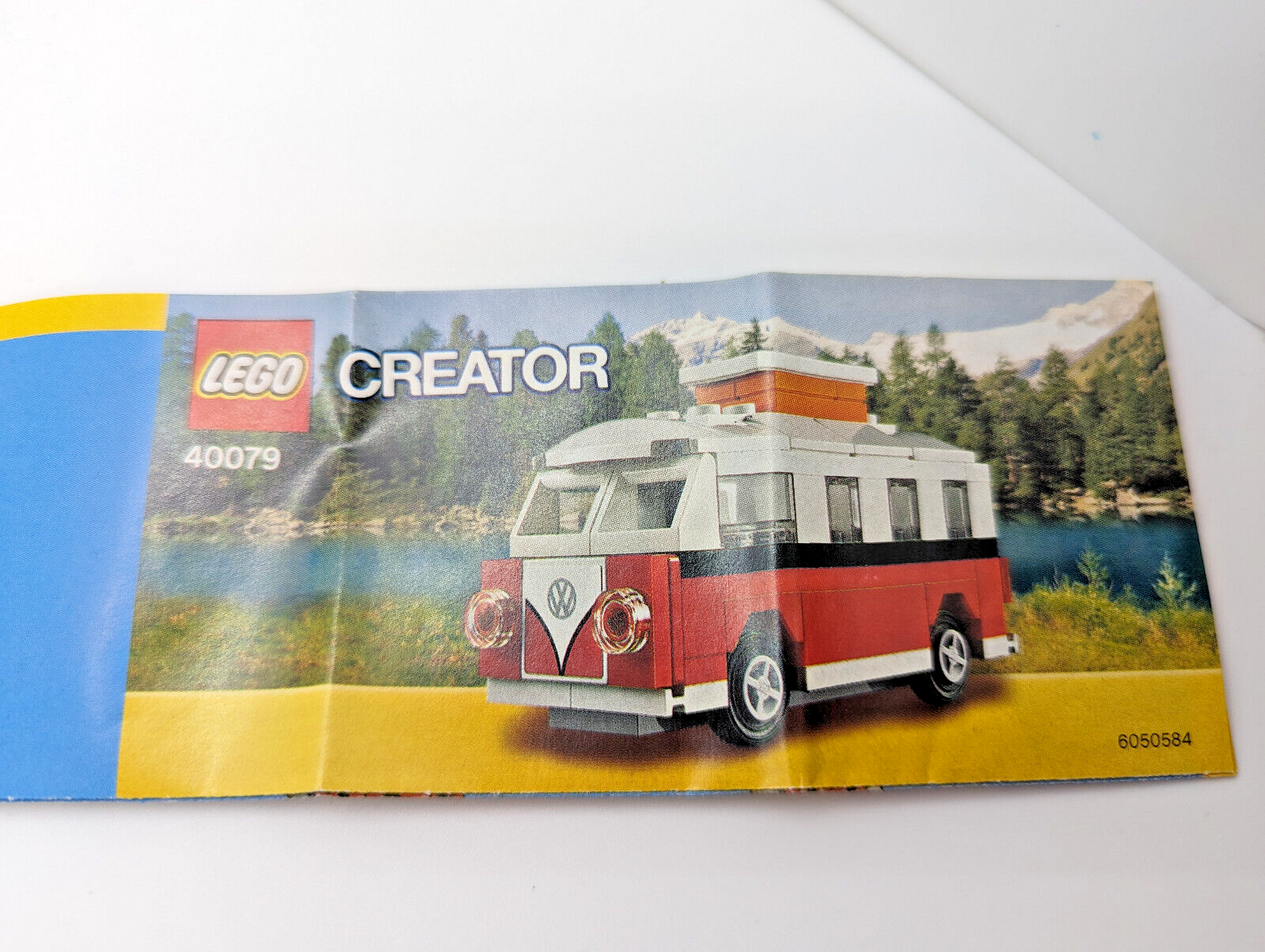 LEGO Creator Mini Volkswagen T1 Camper Van VW Bus 40079 - Complete! - StudBee