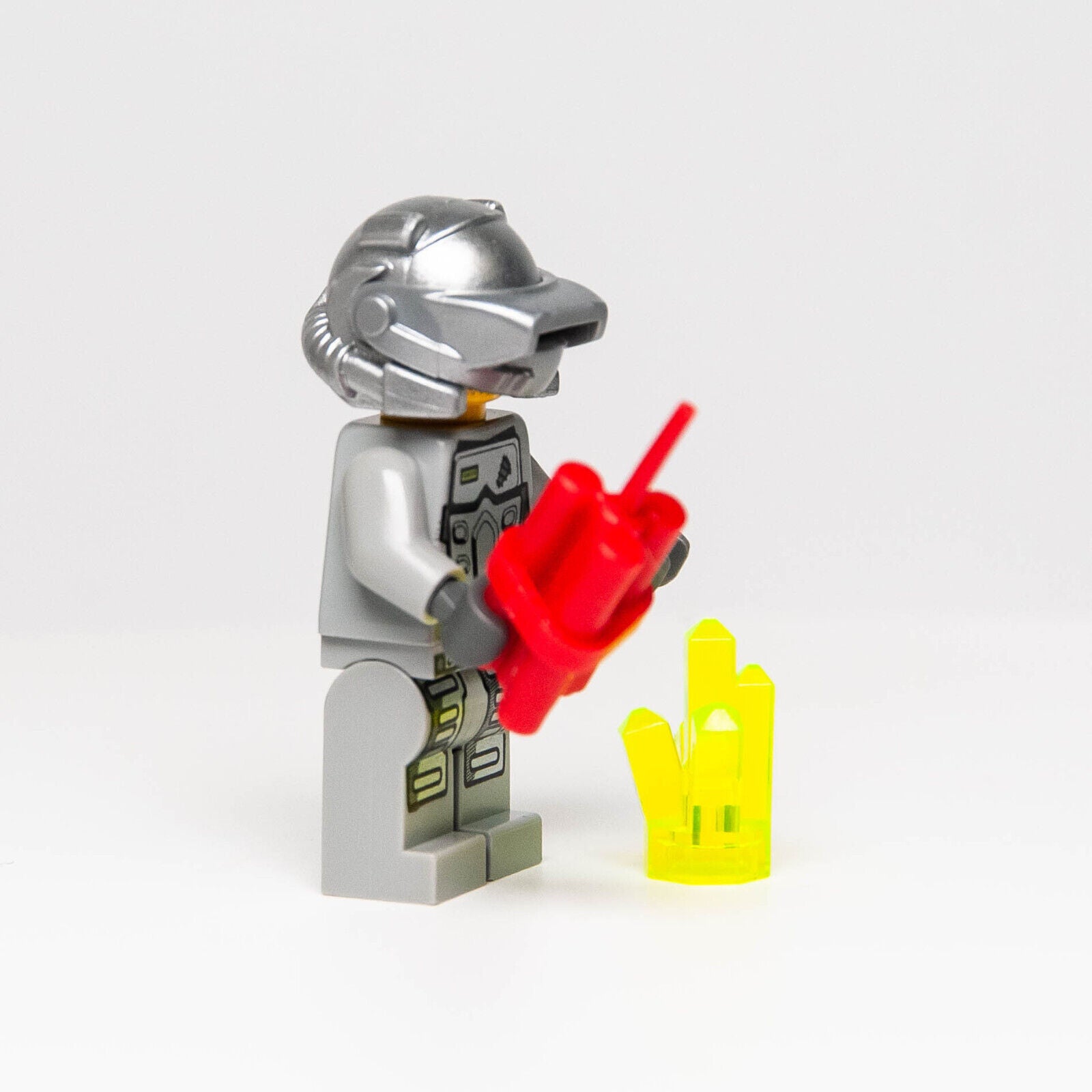 Lego Power Miners - Rex Minifigure w/ Dynamite & Crystal (pm024) 8188 - StudBee