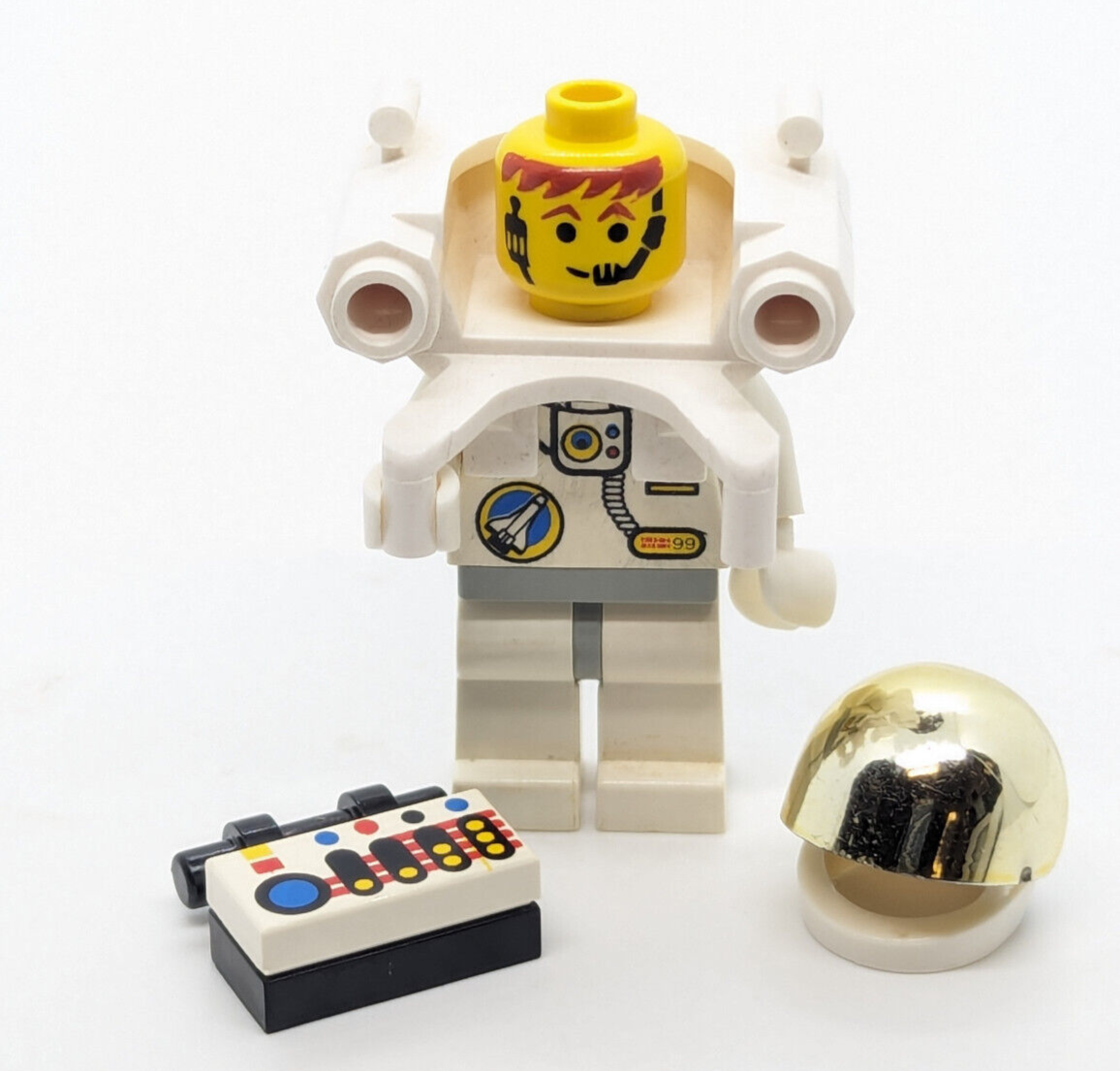 LEGO Space Port Minifigure - Astronaut C1 (spp006) 6458 Jet Pack Satellite - StudBee