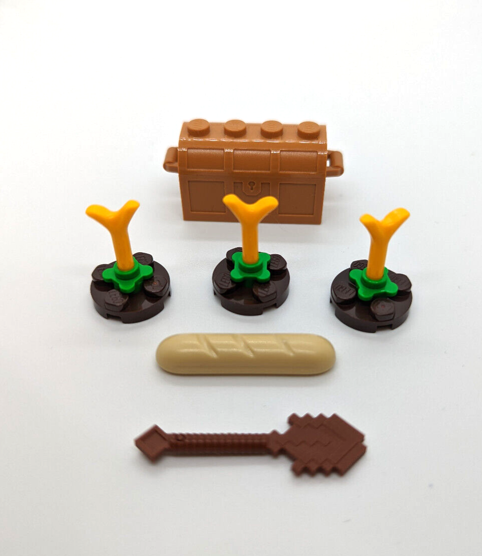LEGO 21114 Minecraft Lot - Minifigures: Steve, Skeleton & Reddish Brown Cow (min - StudBee