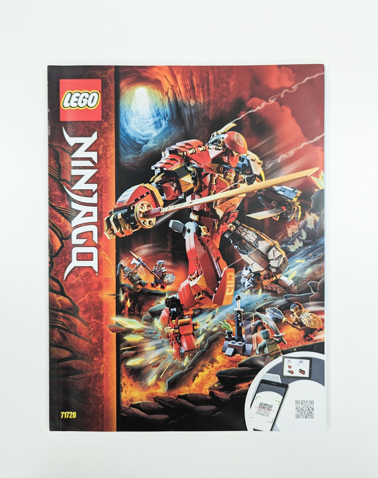 New LEGO 71720 NINJAGO Fire Stone Mech - Building -Instructions ONLY - StudBee
