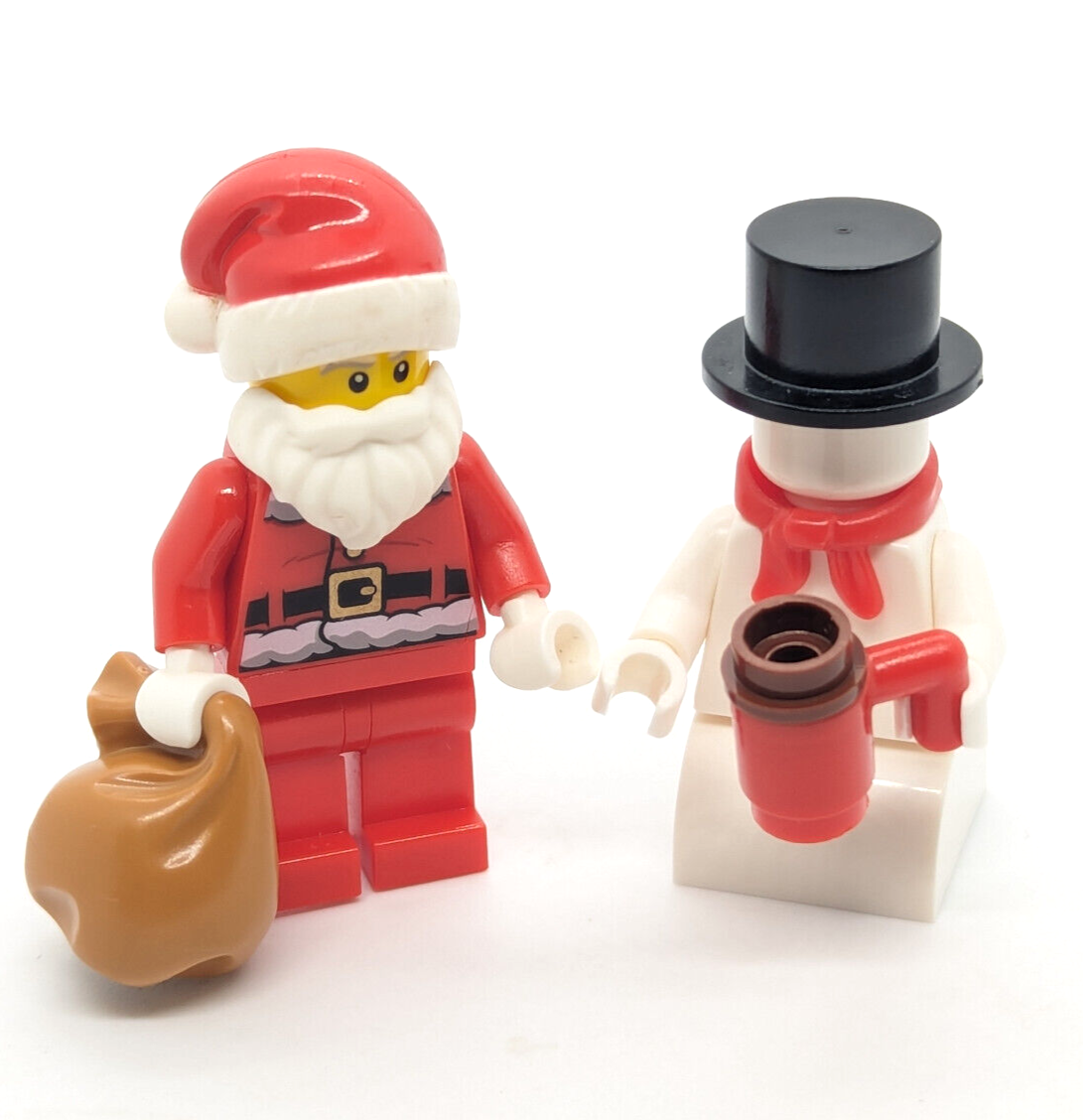 LEGO 60201 Minifigure Christmas Lot: Santa Claus, Snowman (hol125 hol130) (wtr - StudBee