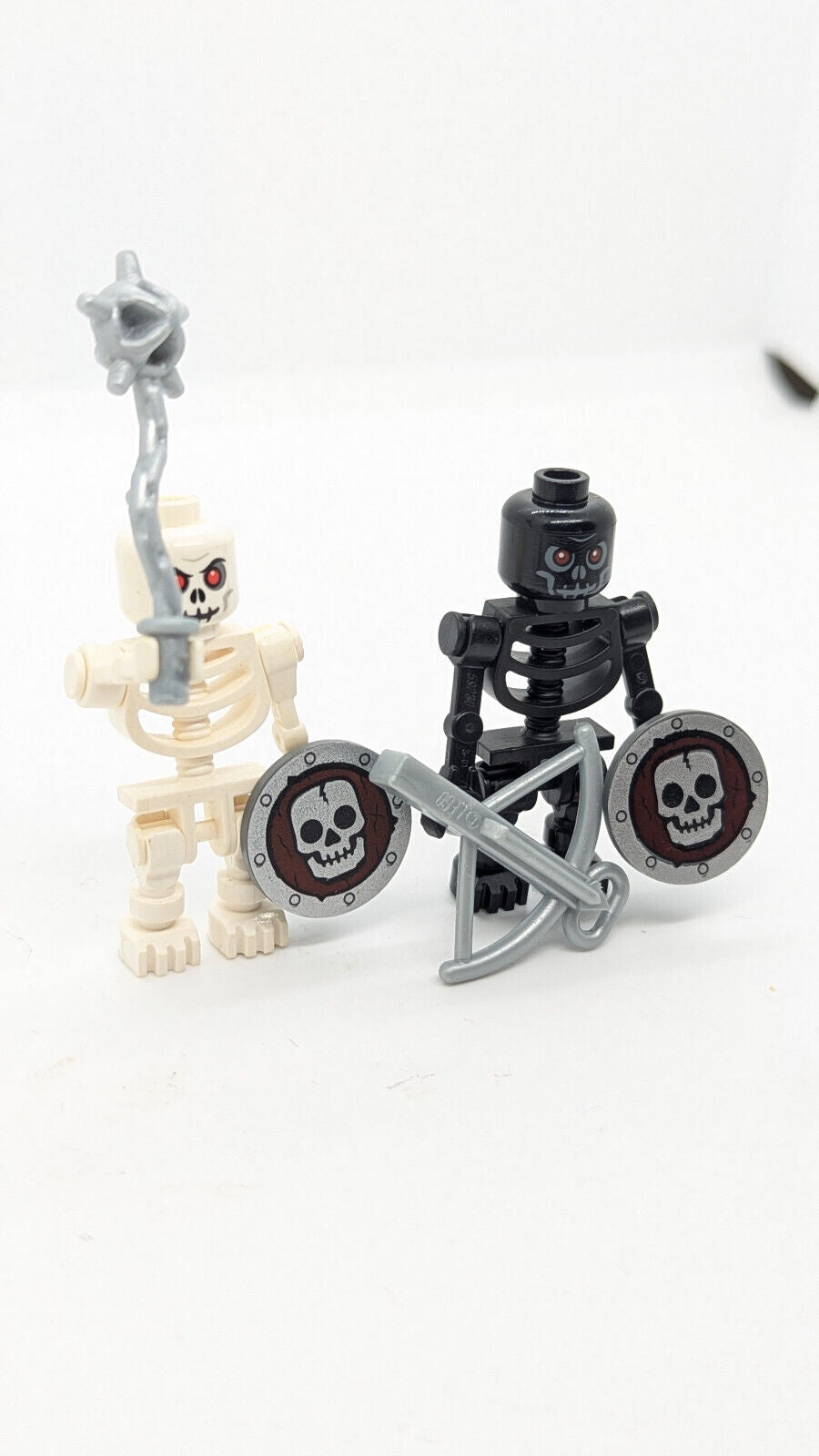 (Lot of 2) LEGO Castle Minifigures - Fantasy Era Skeleton (cas327 cas328) 852272 - StudBee