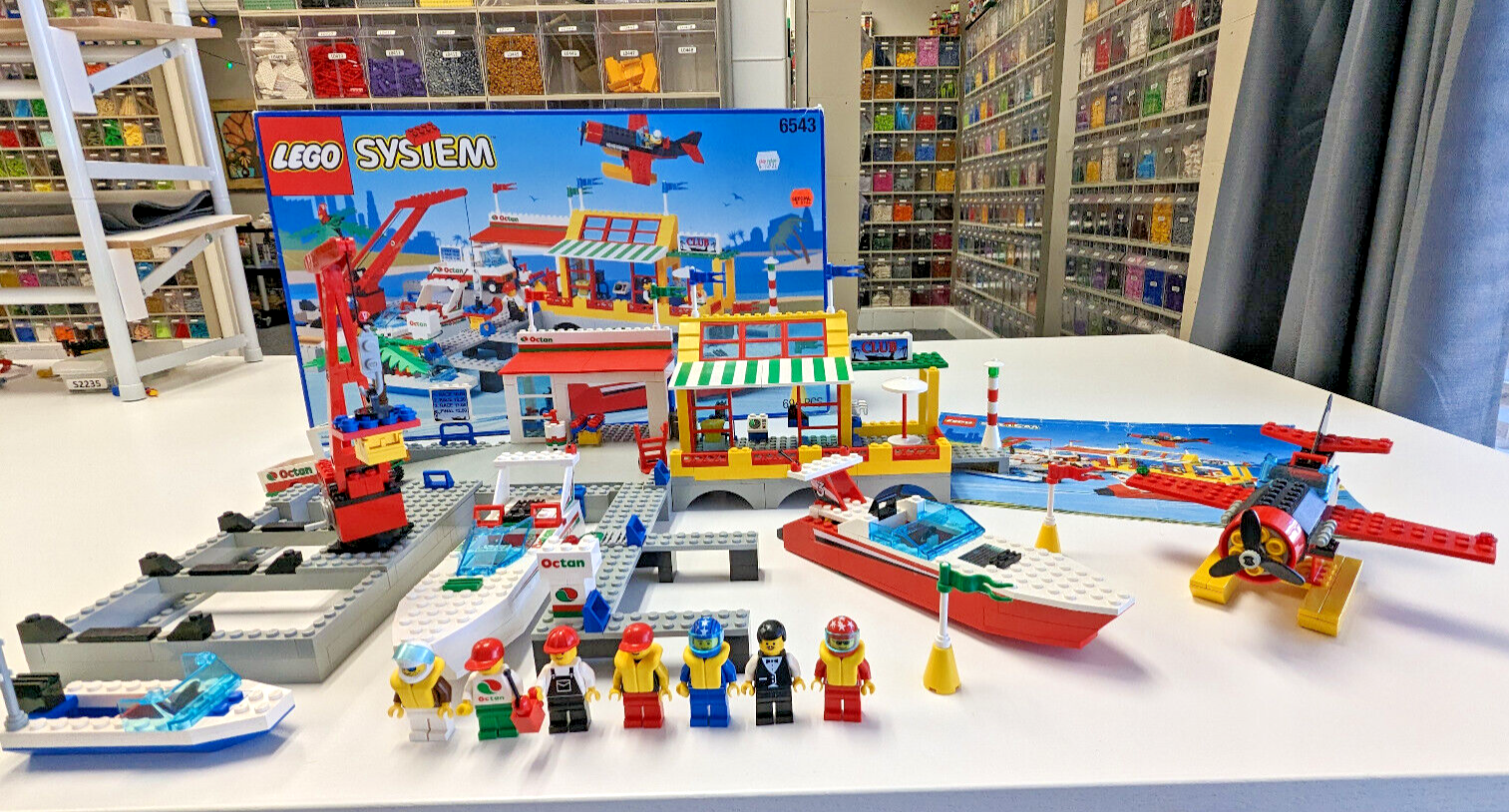 LEGO Town Harbor 6543 Sail N' Fly Marina - Complete w/ Box & Instructions - StudBee