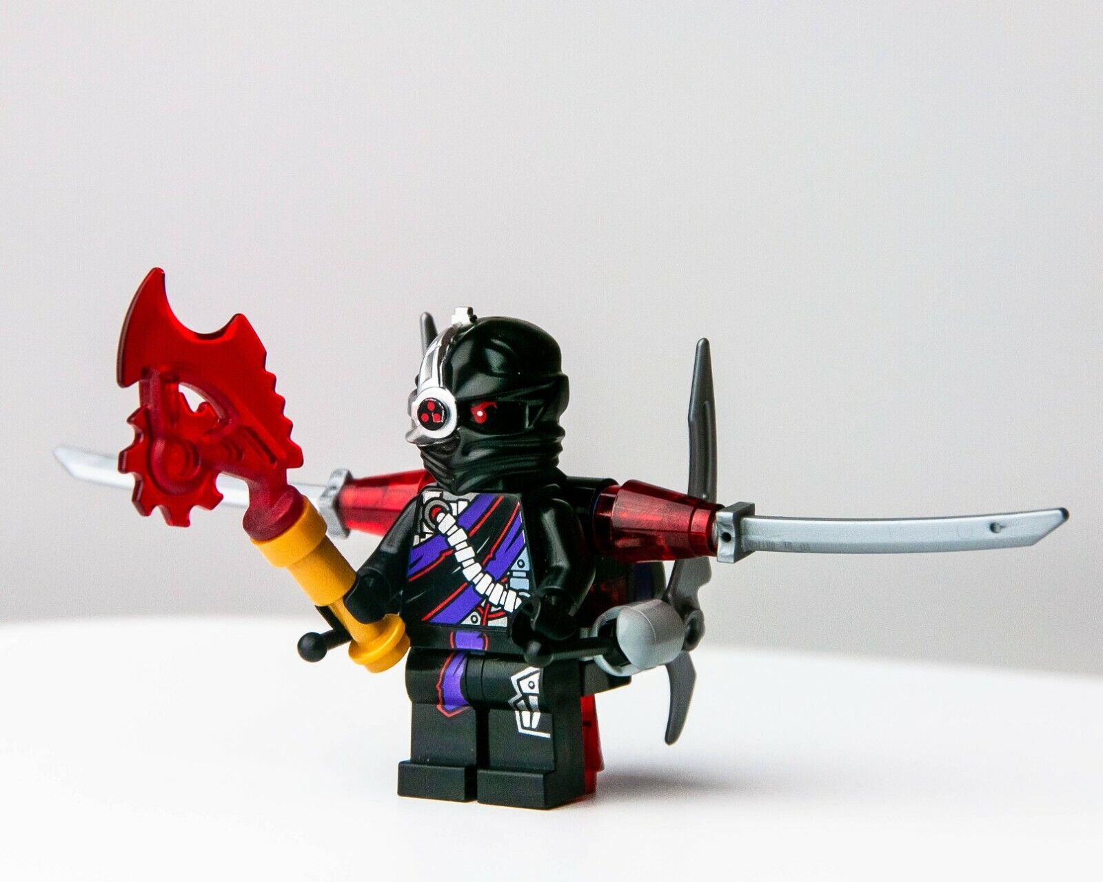 LEGO Nindroid Warrior w/ Twin Blade Jet Pack - 70727 (njo100) Minifigure - StudBee