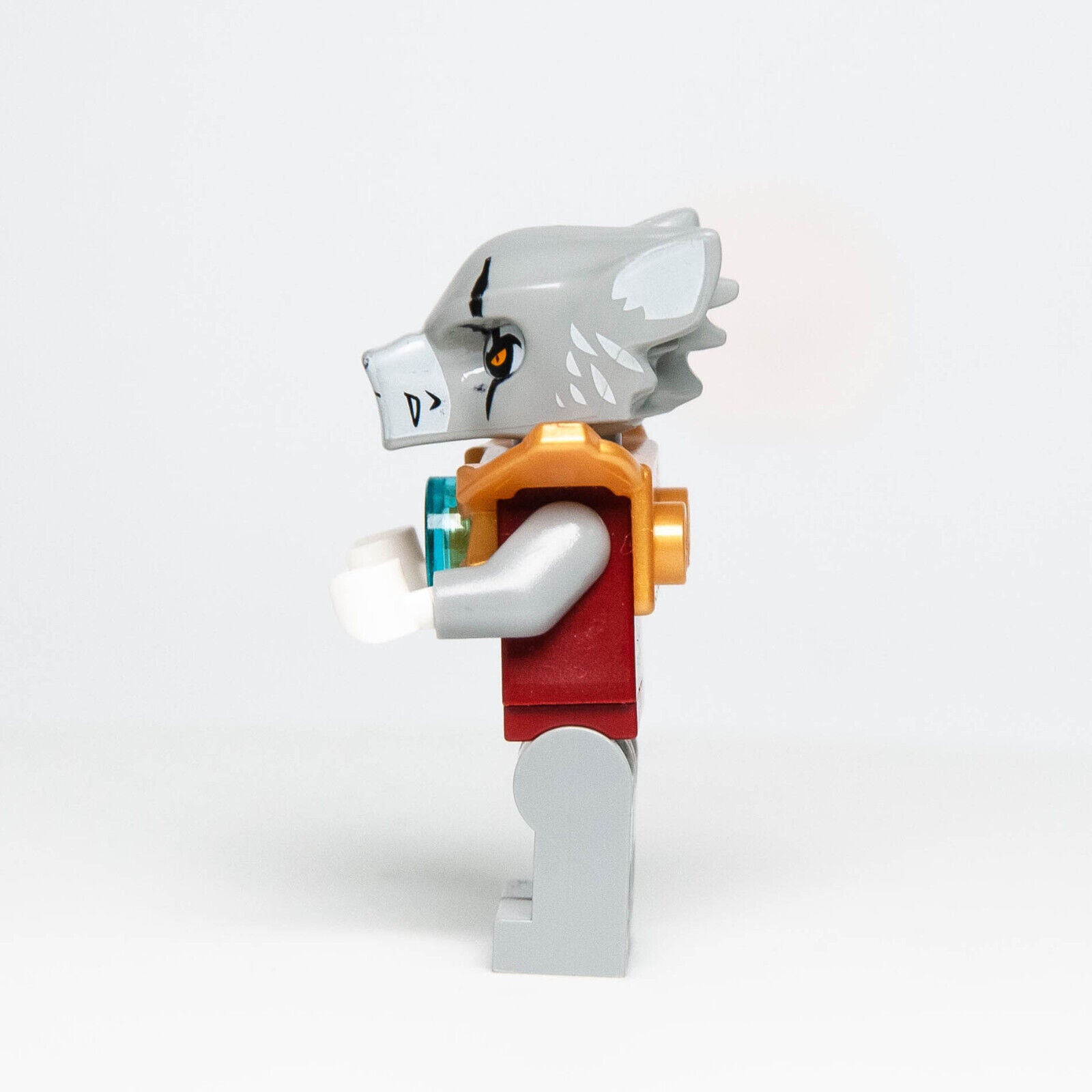 Lego Legends Of Chima Minifigure - Worriz - Gold Armor (loc052) 70127 Wolf Tribe