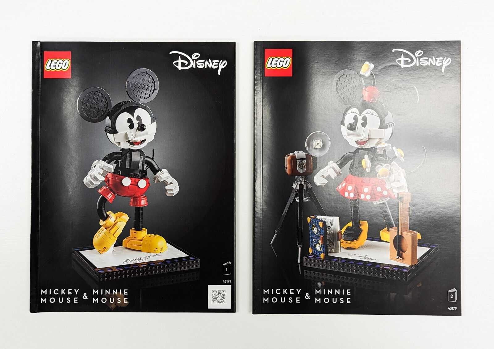 New LEGO 43179 Mickey & Minnie Mouse - Lot of 2 Building -Instructions ONLY