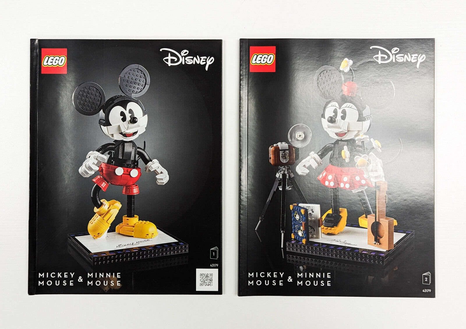 New LEGO 43179 Mickey & Minnie Mouse - Lot of 2 Building -Instructions ONLY - StudBee