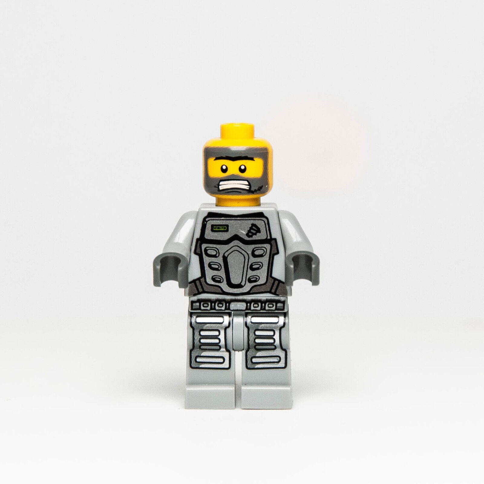 Lego Power Miners Minifigure - Duke, Gray Outfit (pm031) 8191 Lavatraz Miner - StudBee
