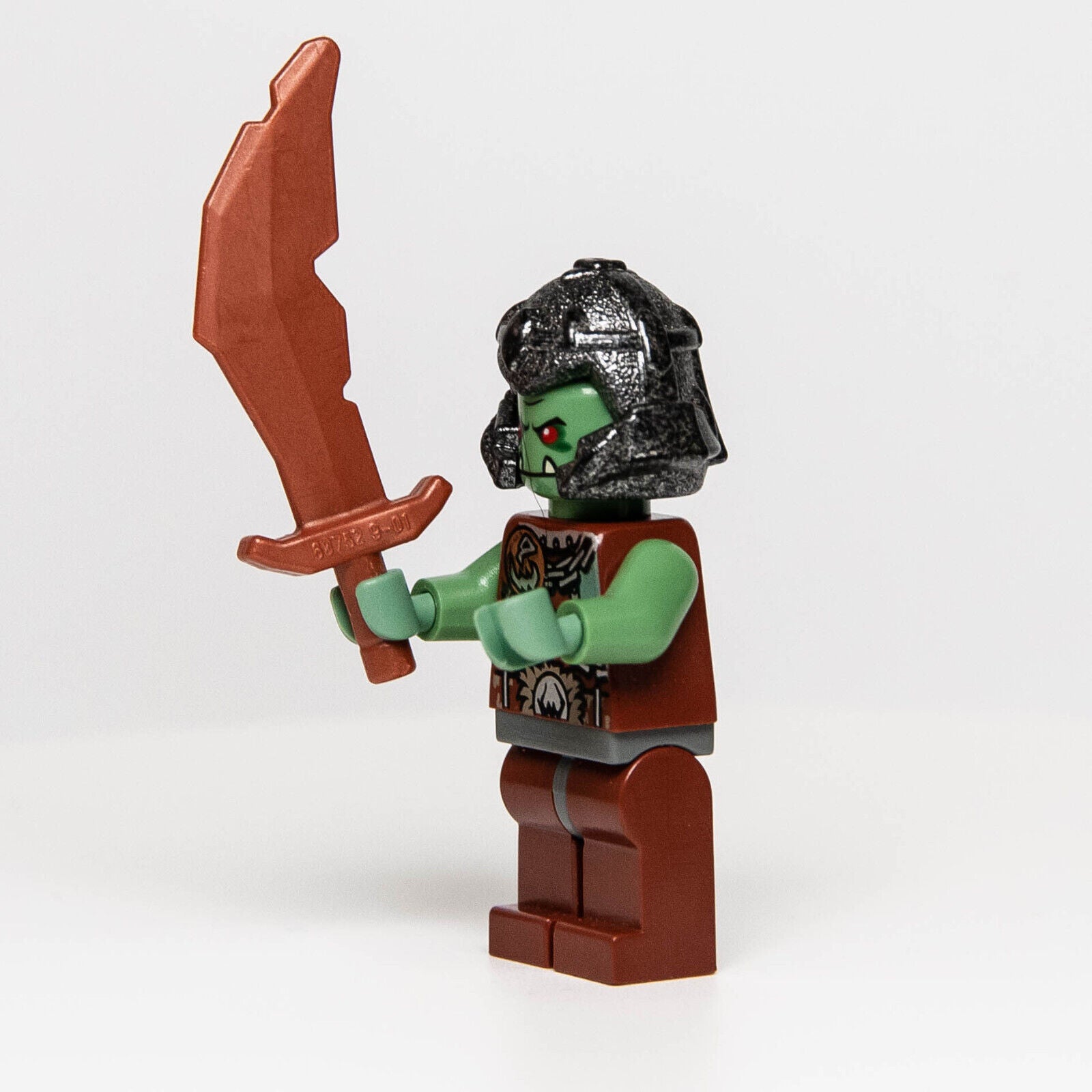 LEGO Fantasy Era Castle Troll Warrior 3 Orc Minifigure (cas368) w/ Copper Sword - StudBee
