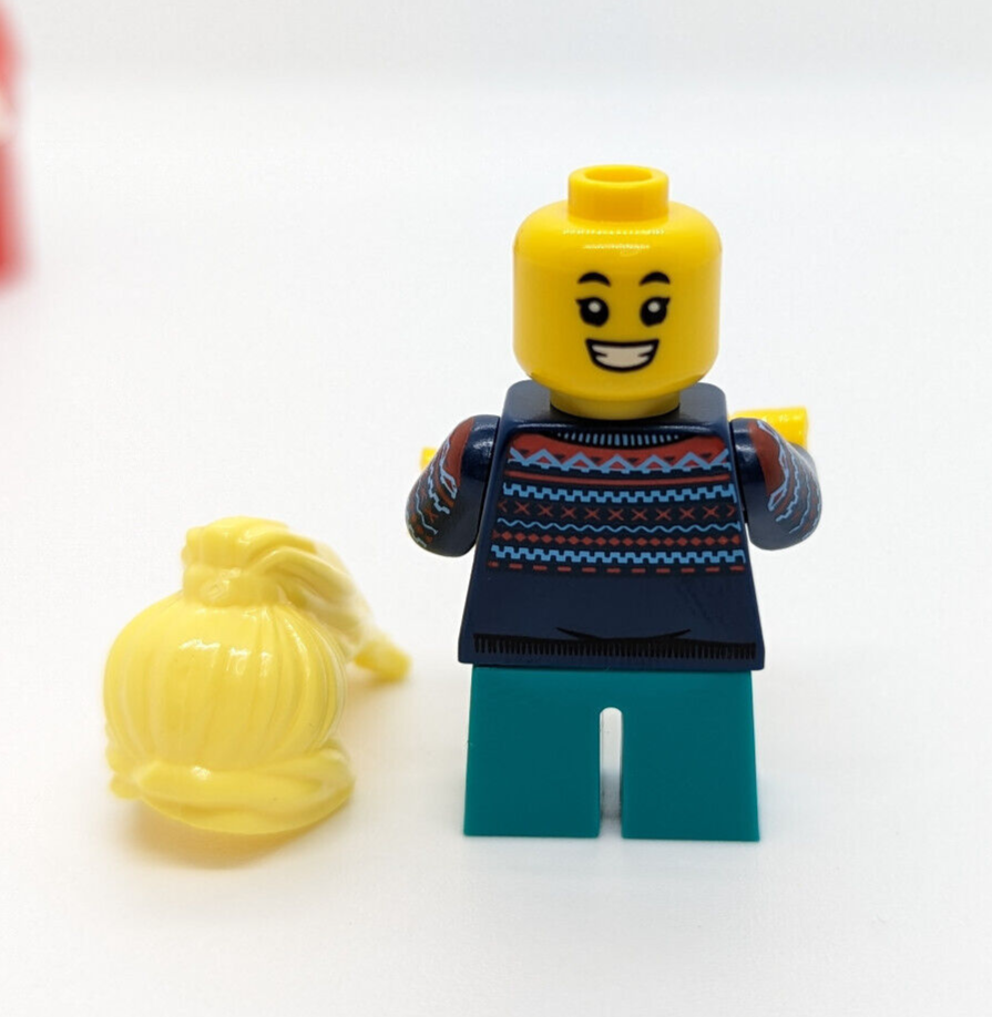 Lego 2020 BAM Minifigure Lot: Santa, Pink Elf, & Girl (bam202004 Christmas) - StudBee