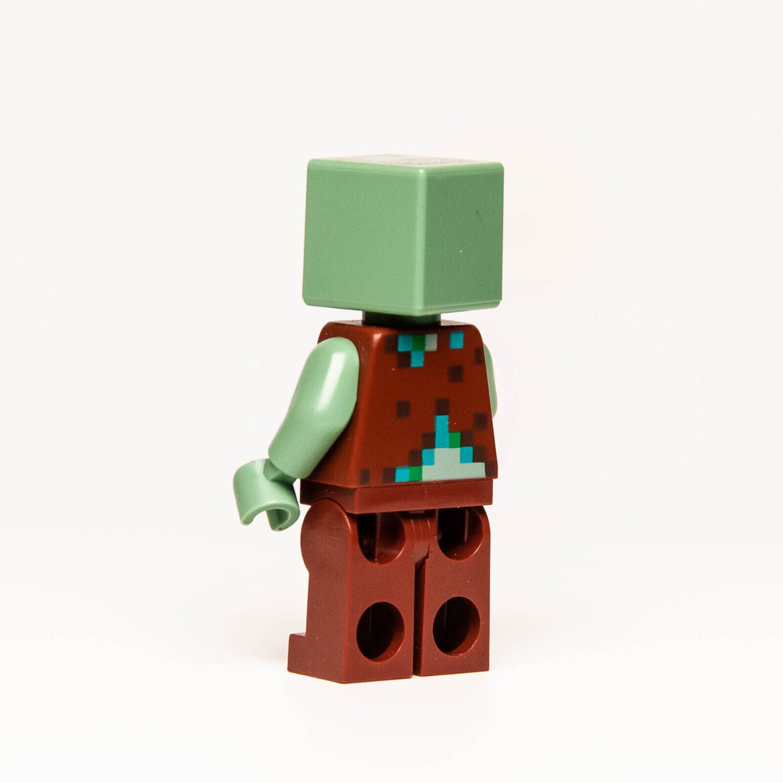 LEGO Drowned Zombie Minifigure w/ Shell - The Coral Reef - 21164 (min088) - StudBee