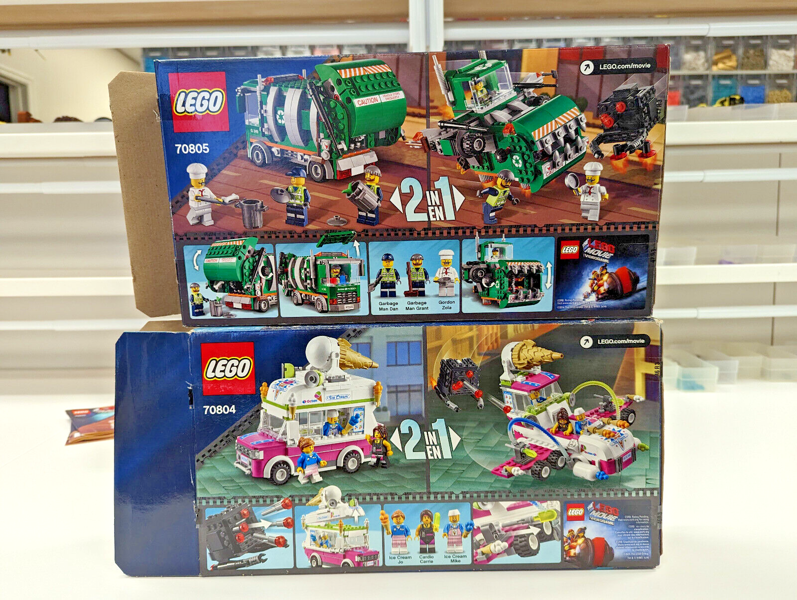 The LEGO Movie Set Lot: Trash Chomper 70805 & Ice Cream Machine 70804 - StudBee