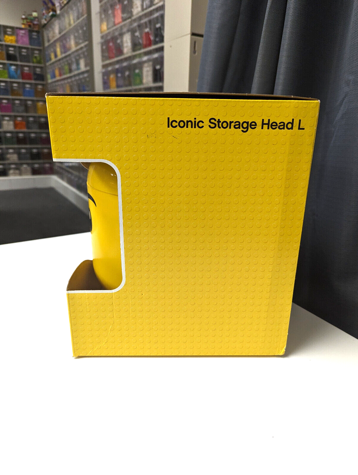 New LEGO Storage Head Large Iconic Boy 9.4x10.6” Box with Lid 4032 5005528 Decor - StudBee