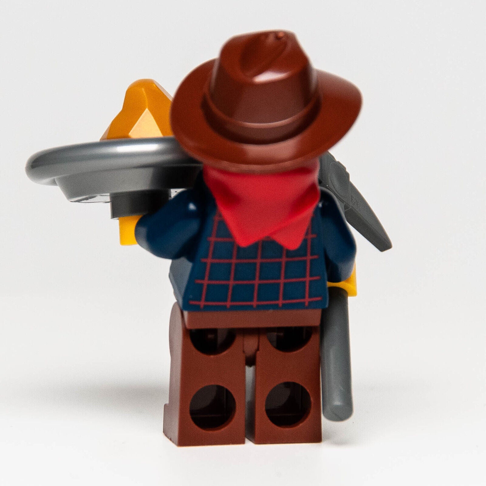 NEW LEGO Western Gold Miner Prospector Minifigure (ww025) 45023 w/ Nugget & Pan - StudBee