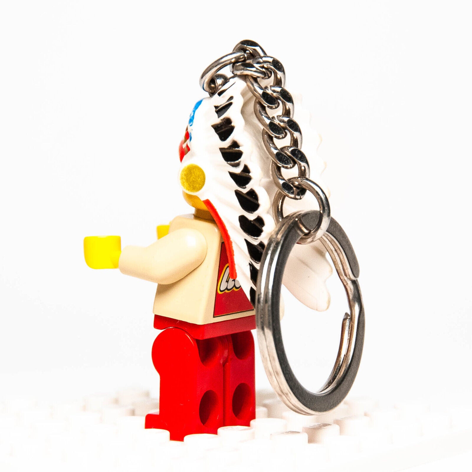 LEGO Indian Chief Minifigure Key Chain Indian Western Native American 1997
