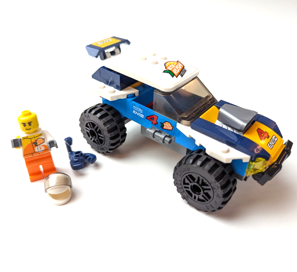 LEGO City Desert Rally Vita Rush Racer Set 60218 - 100% Complete w/ Manual, Box - StudBee