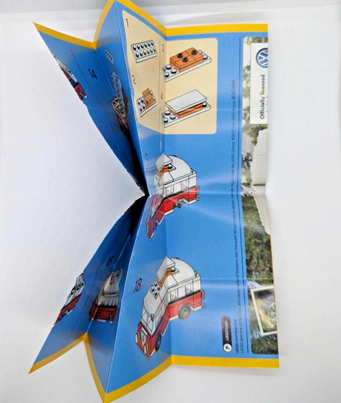 LEGO Creator Mini Volkswagen T1 Camper Van VW Bus 40079 - Complete! - StudBee