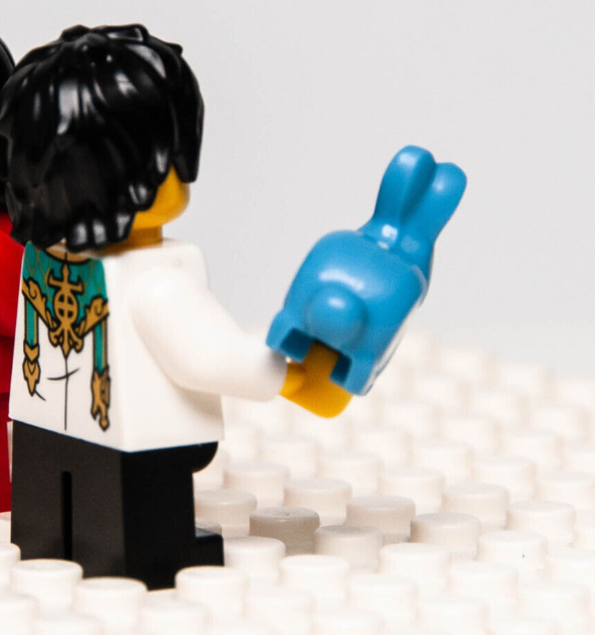 New Lego BAM 2023 Chinese New Year Minifigure - Boy with Blue Rabbit - StudBee
