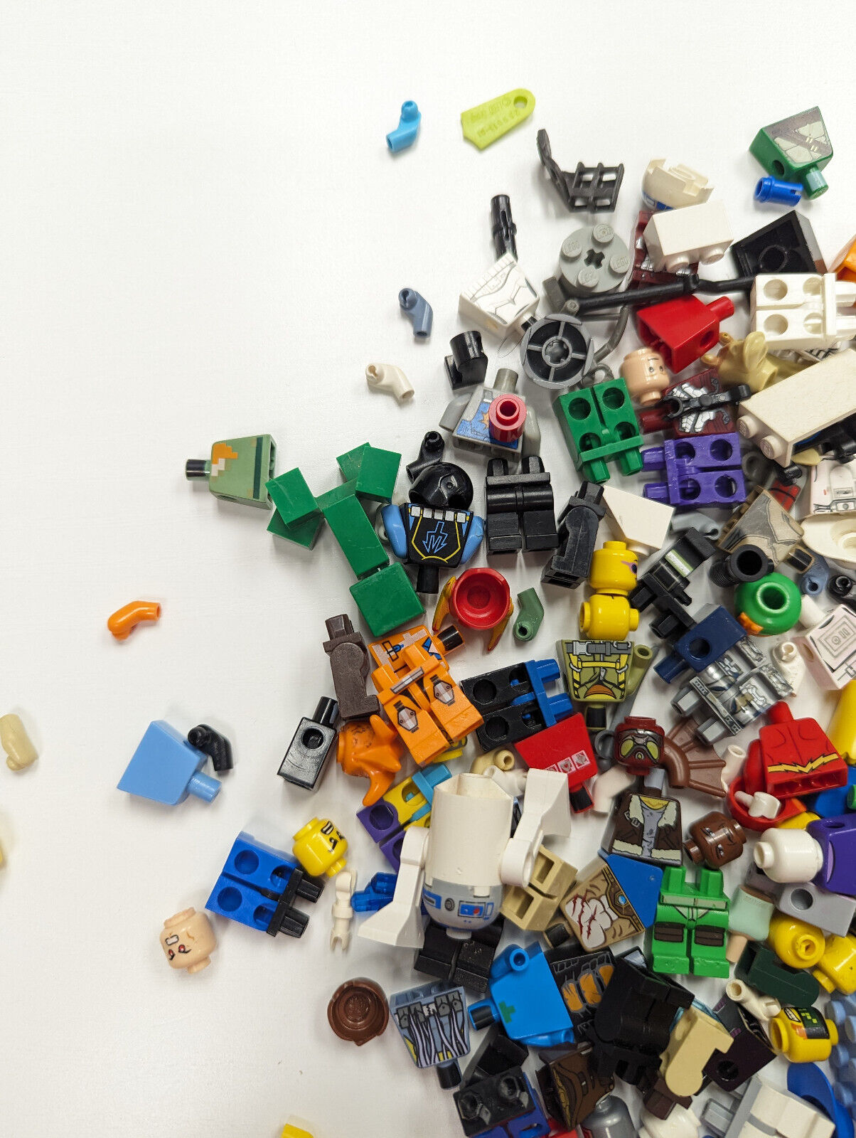 Huge Damaged Authentic LEGO Minifigure Parts & Pieces Lot - StudBee
