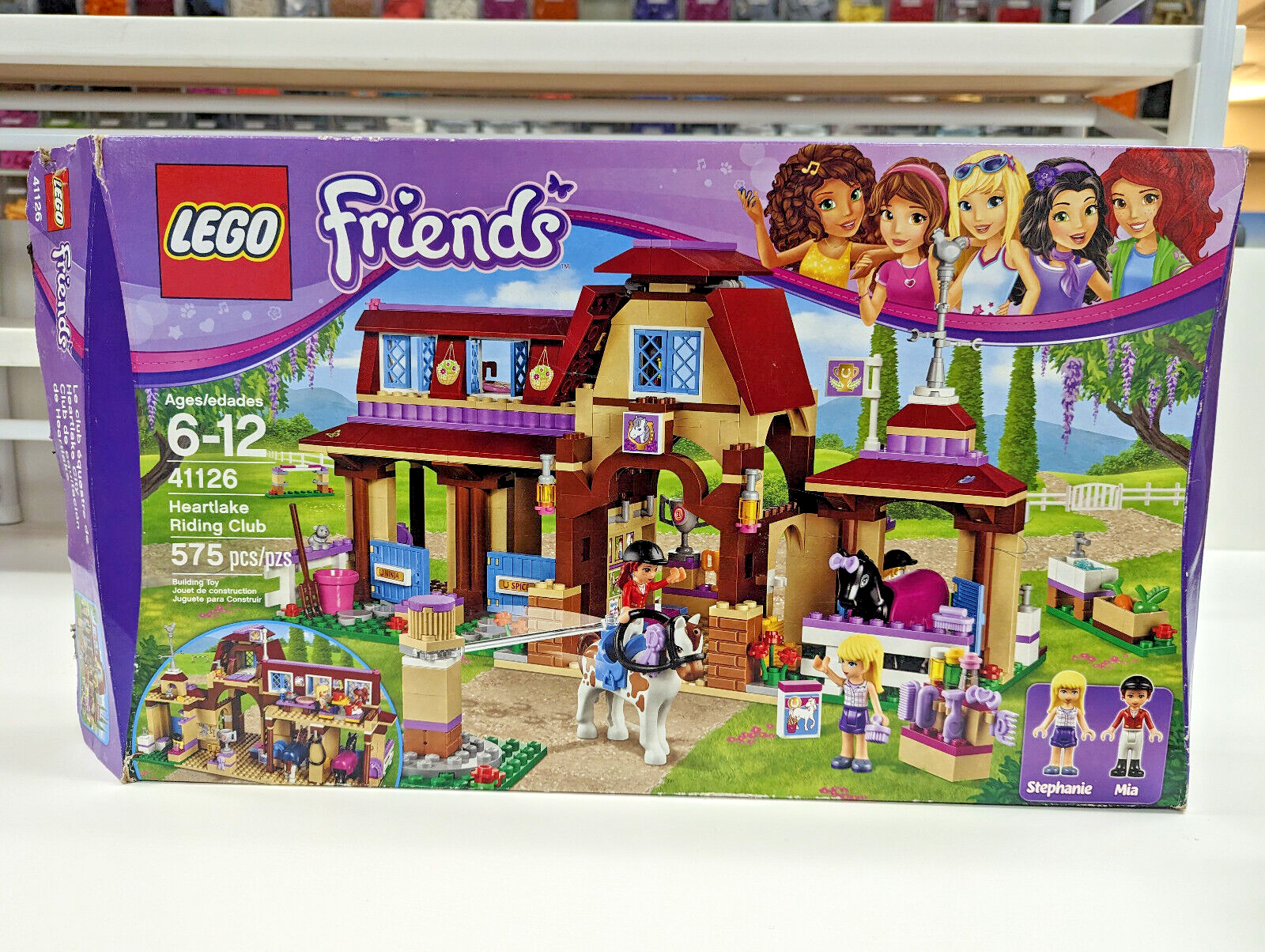 LEGO Friends Heartlake Riding Club 41126 Horse Stables 100% Complete Box Manuals - StudBee