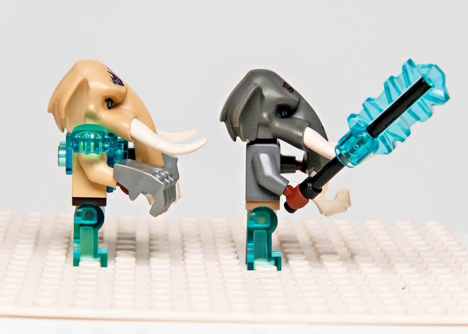 (Lot of 2) Lego Chima Minifigures - Mottrot & Maula Elephant (loc157 loc084) - StudBee