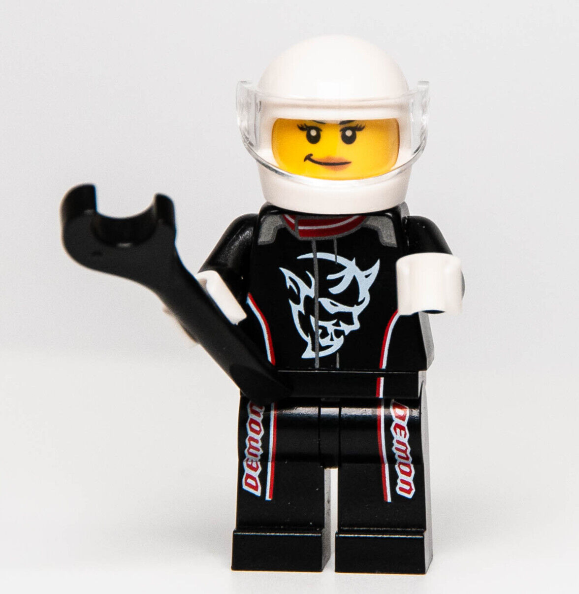 LEGO 2018 Dodge Challenger SRT Demon Driver, Female Minifigure (sc076) - StudBee