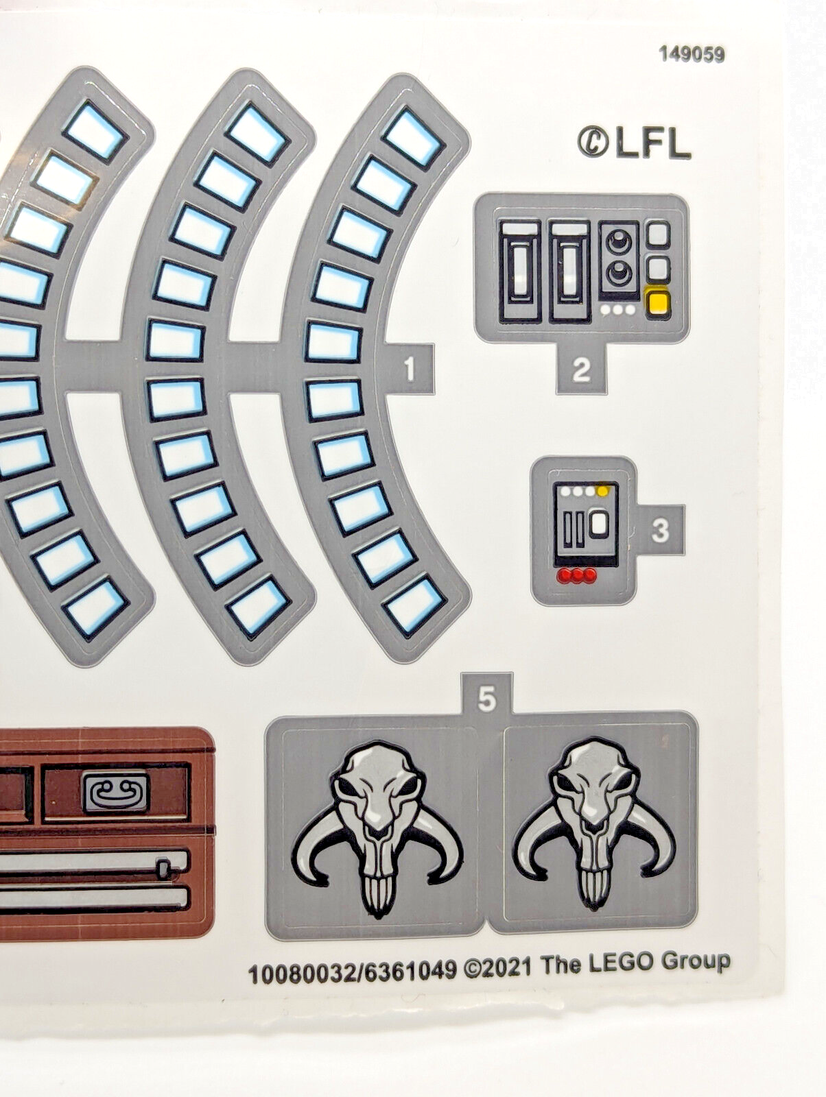 Lego STICKER SHEET for 75319 The Armorer's Mandalorian Forge - New & Genuine