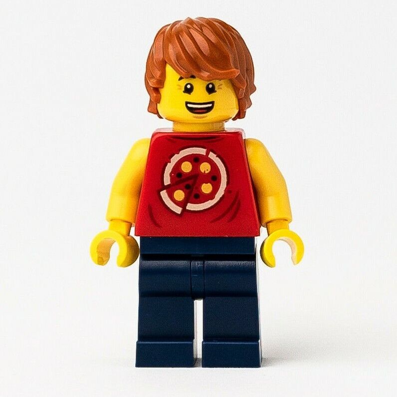 New LEGO Ronny Pizza Eater Minifigure - Hidden Side - 70422 (hs028) - StudBee