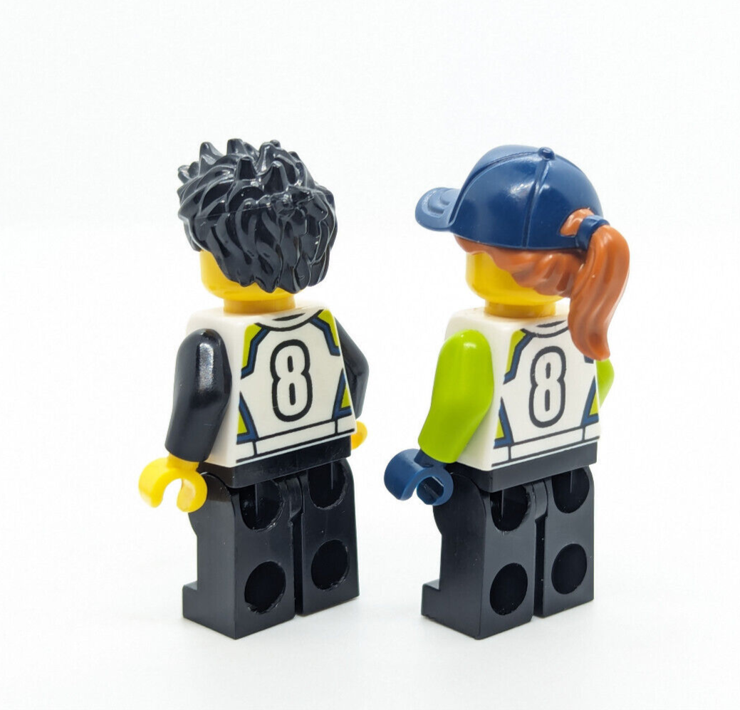 Lego City 60322 Race Car Minifigures: Driver & Female Mechanic (cty1400 cty1401) - StudBee