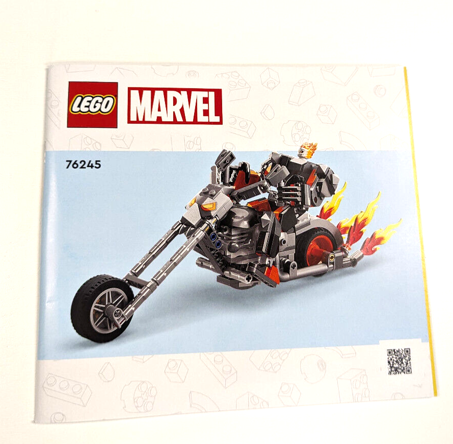 Lego -Instruction Manual Only - 76245 Ghost Rider Mech and Bike - StudBee