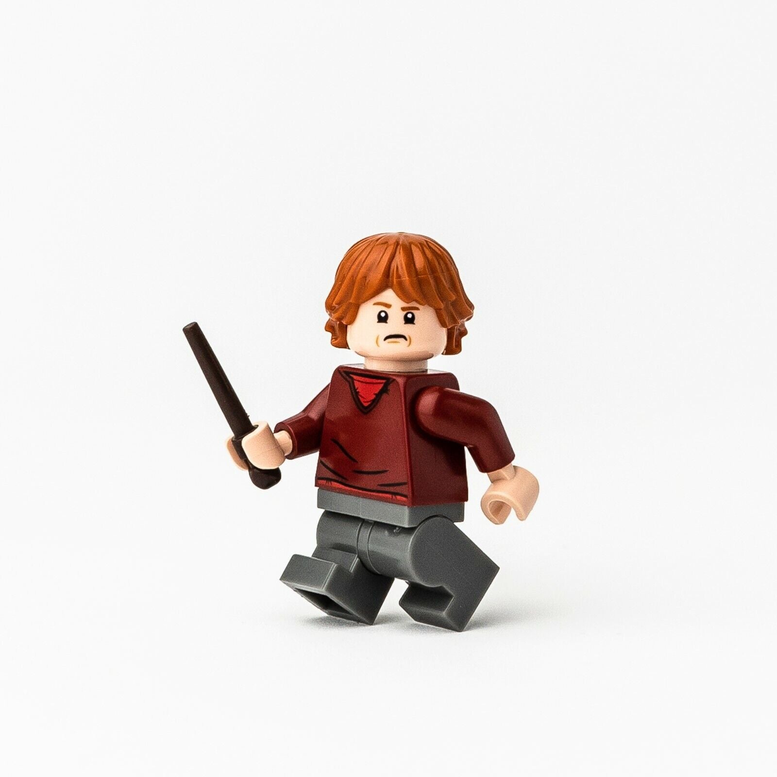 New LEGO Harry Potter Minifigure - Ron Weasley, Dark Red Sweater (hp180) Azkaban - StudBee