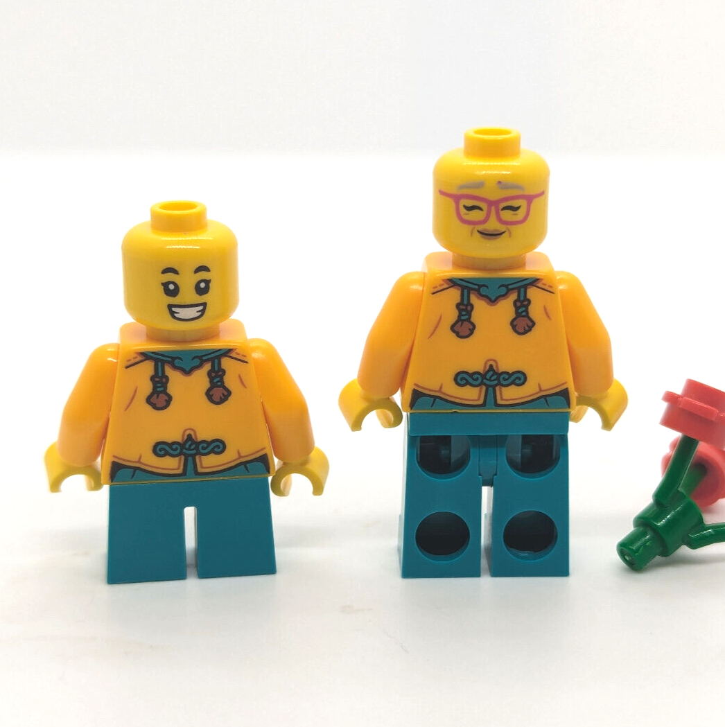 New LEGO Chinese Lunar New Year: Family Grandma & Girl Orange Tang 80113 (hol341 - StudBee