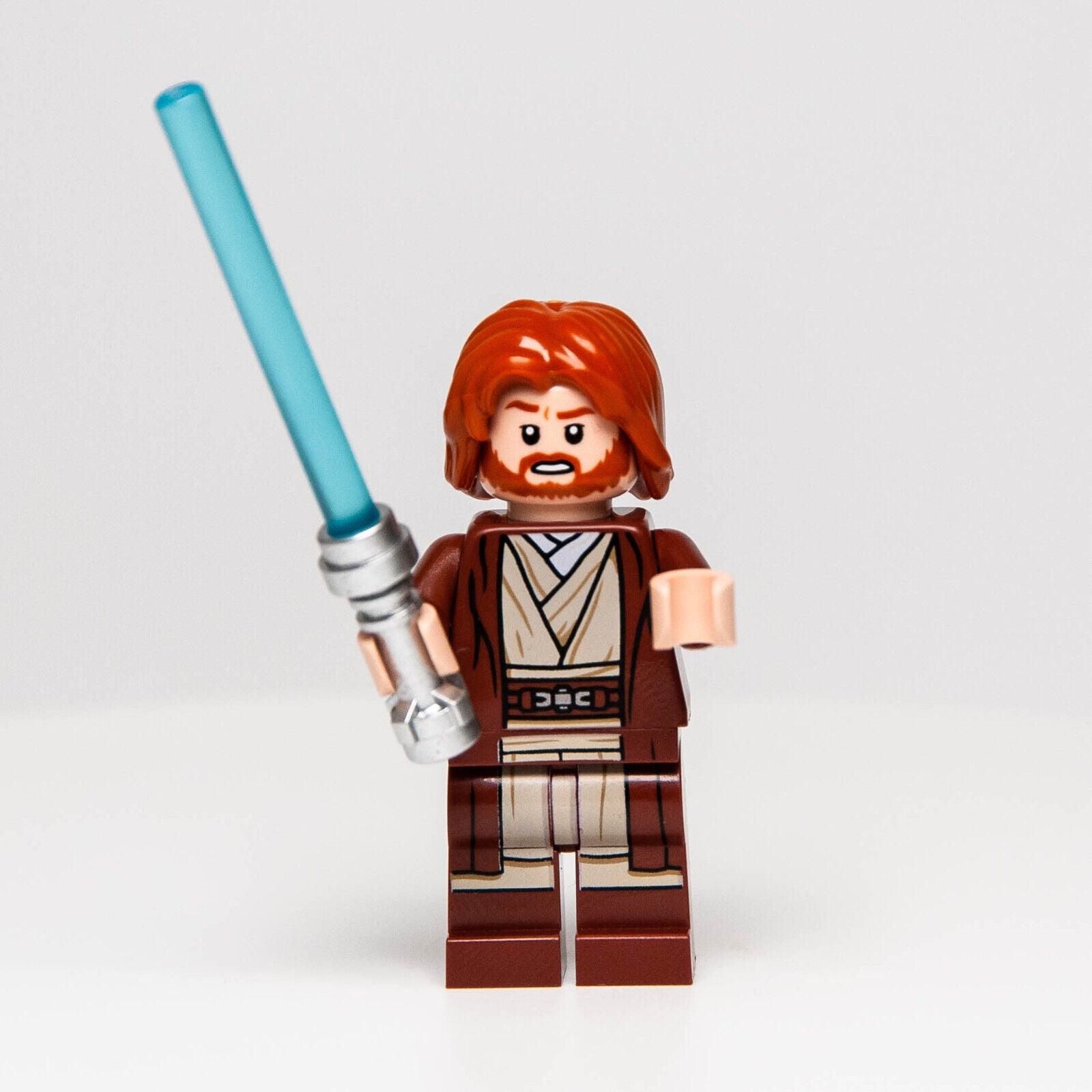 NEW Lego Star Wars Minifigure - Obi-Wan Kenobi (sw1220) 75333 w/ Hair & Saber - StudBee