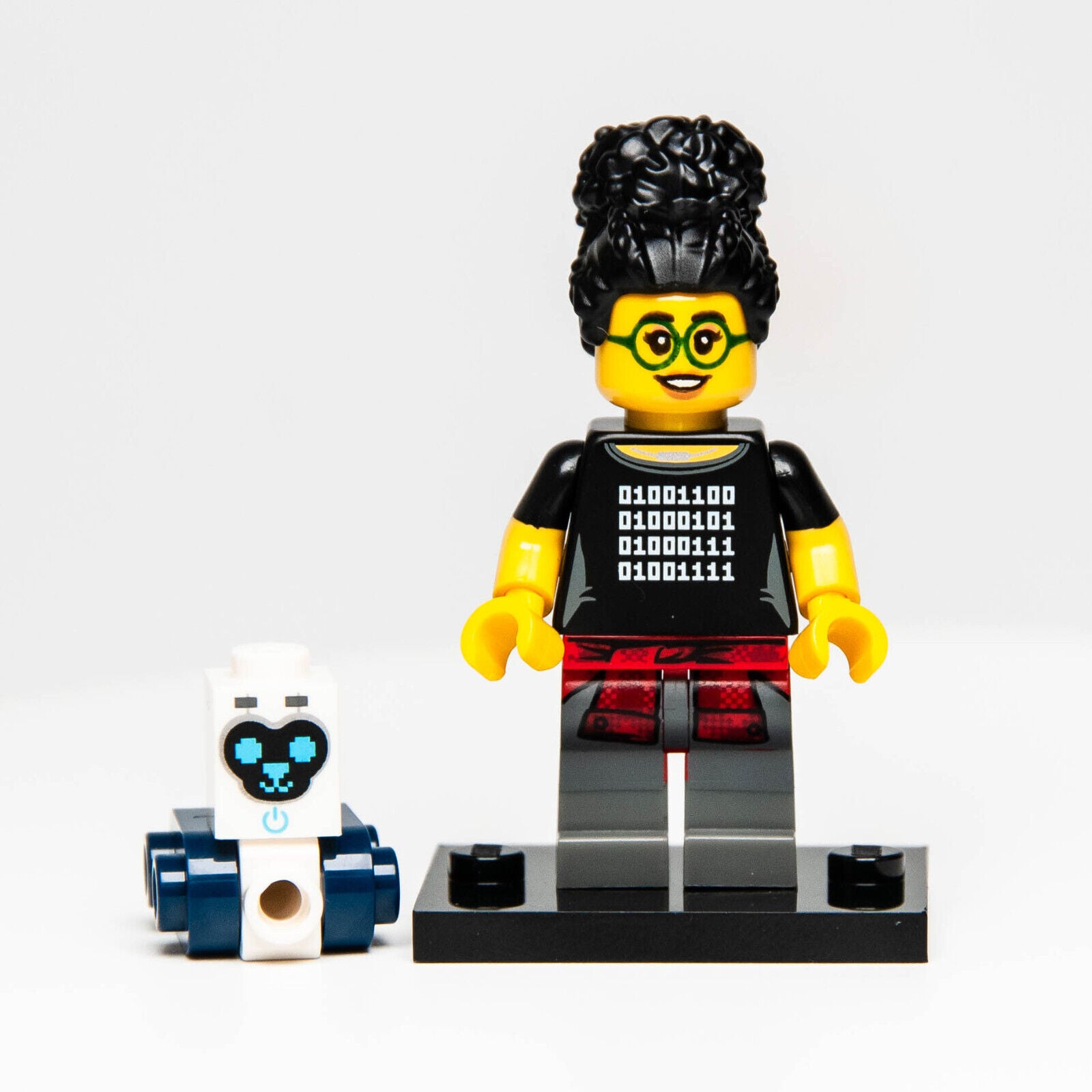 LEGO CMF 71025 Series 19 Minifigure Female Programmer (col19-5) col345 Robot - StudBee