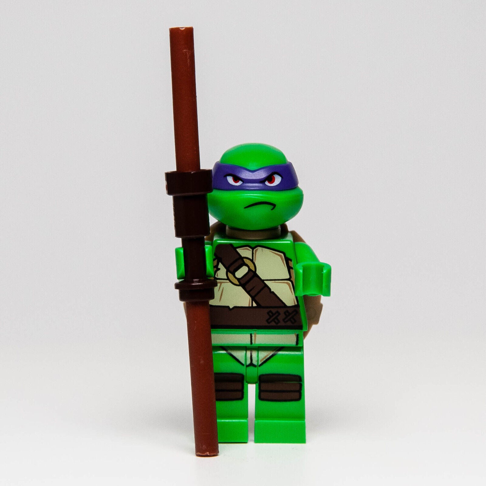 Lego TMNT Minifigure - Donatello, Frown w/ Weapon (tnt019) 79101 - StudBee