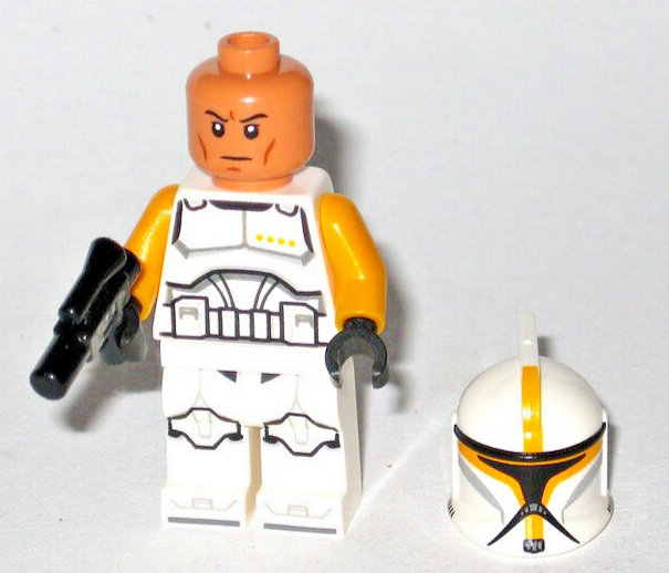 New Lego Star Wars Minifigure: Clone Trooper Commander (Phase 1) 75340 (sw1146) - StudBee