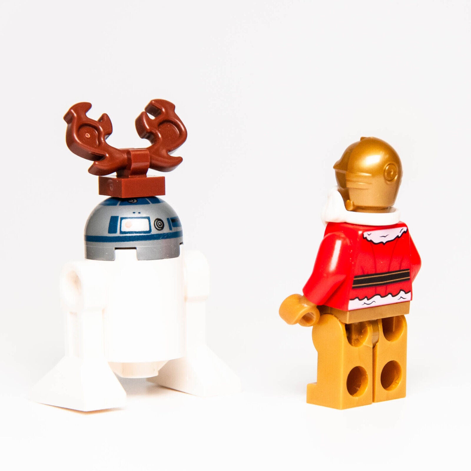 LEGO Star Wars Minifigures: Santa C-3PO, Reindeer R2-D2 75097 Christmas) (sw0680 - StudBee