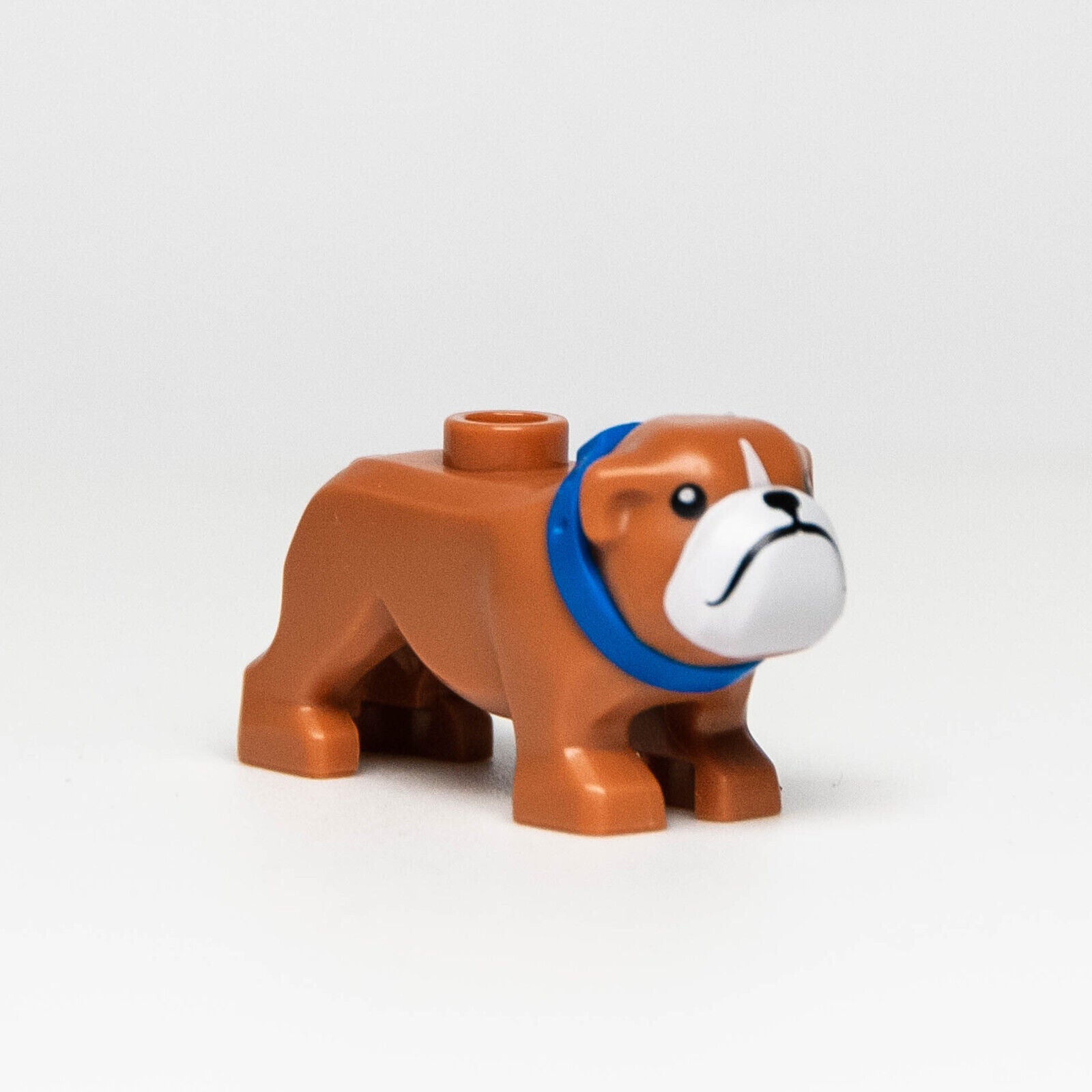 New LEGO Animal - Brown Bulldog w/ Blue Collar 60258 Workshop Junkyard - StudBee