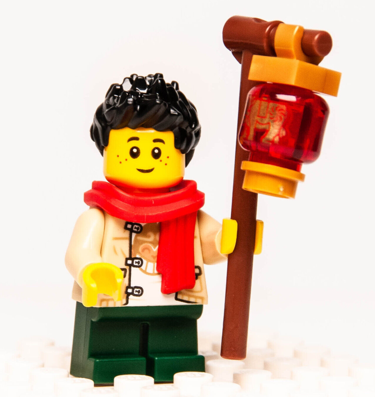 Lego Chinese New Year 80107 Spring Lantern Minifig: Boy, Ox Bull Lantern hol230 - StudBee