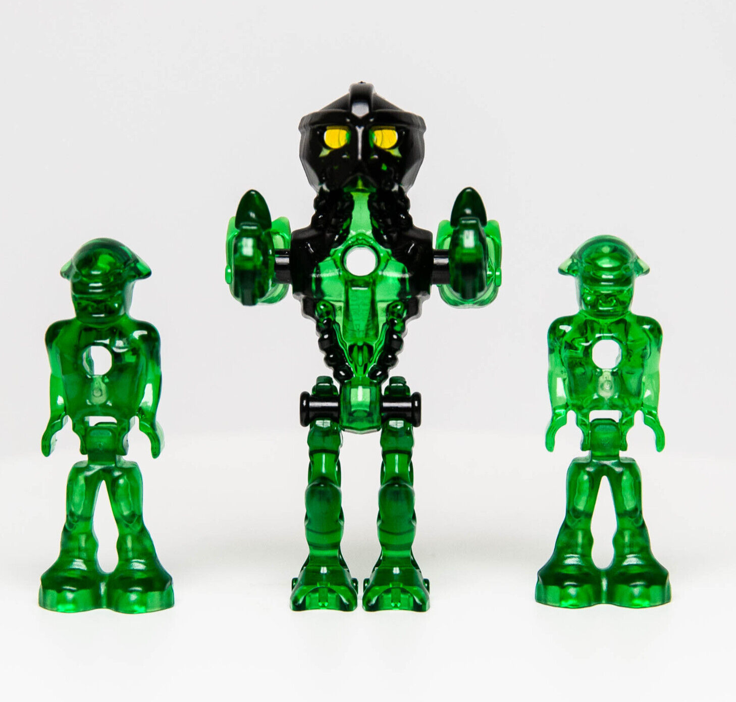 (Lot of 3) Lego Mars Mission ALIENS & COMMANDER Minifigures (mm001 mm010) - StudBee