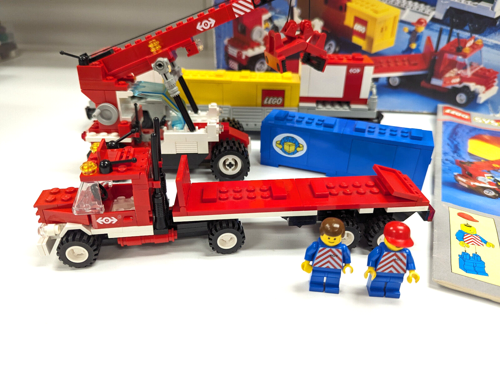 Vintage Lego 9V Train Container Double Stack 4549 - 100% Complete Box Manual - StudBee