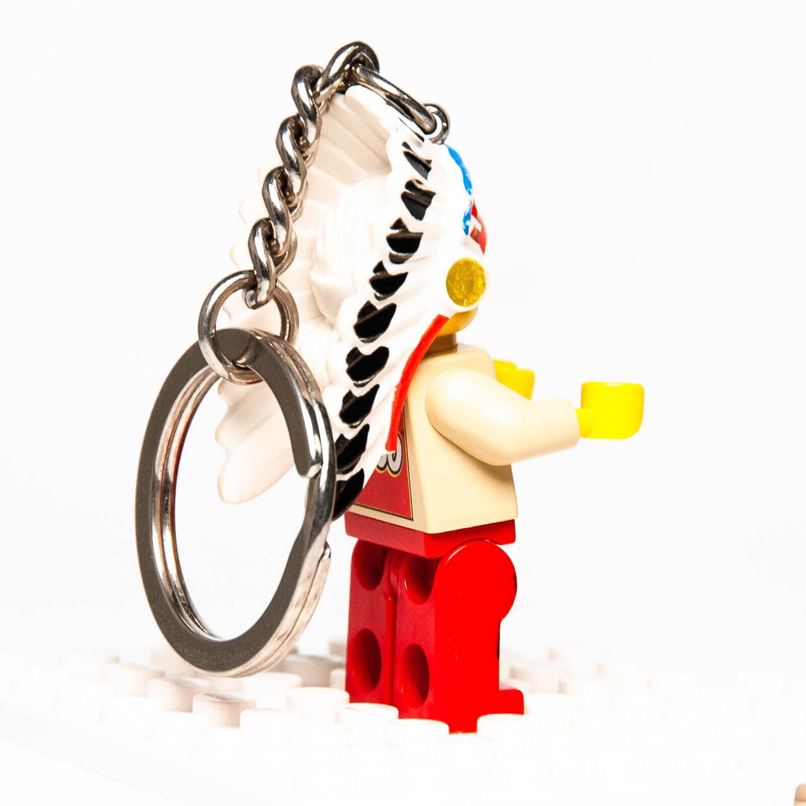 LEGO Indian Chief Minifigure Key Chain Indian Western Native American 1997