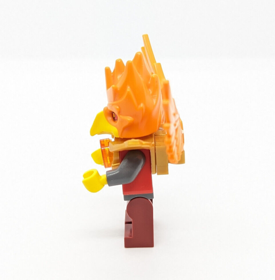 LEGO Chima Minifigure -  Frax Dark Red Legs (loc144) 70228 Fire Phoenix Tribe - StudBee