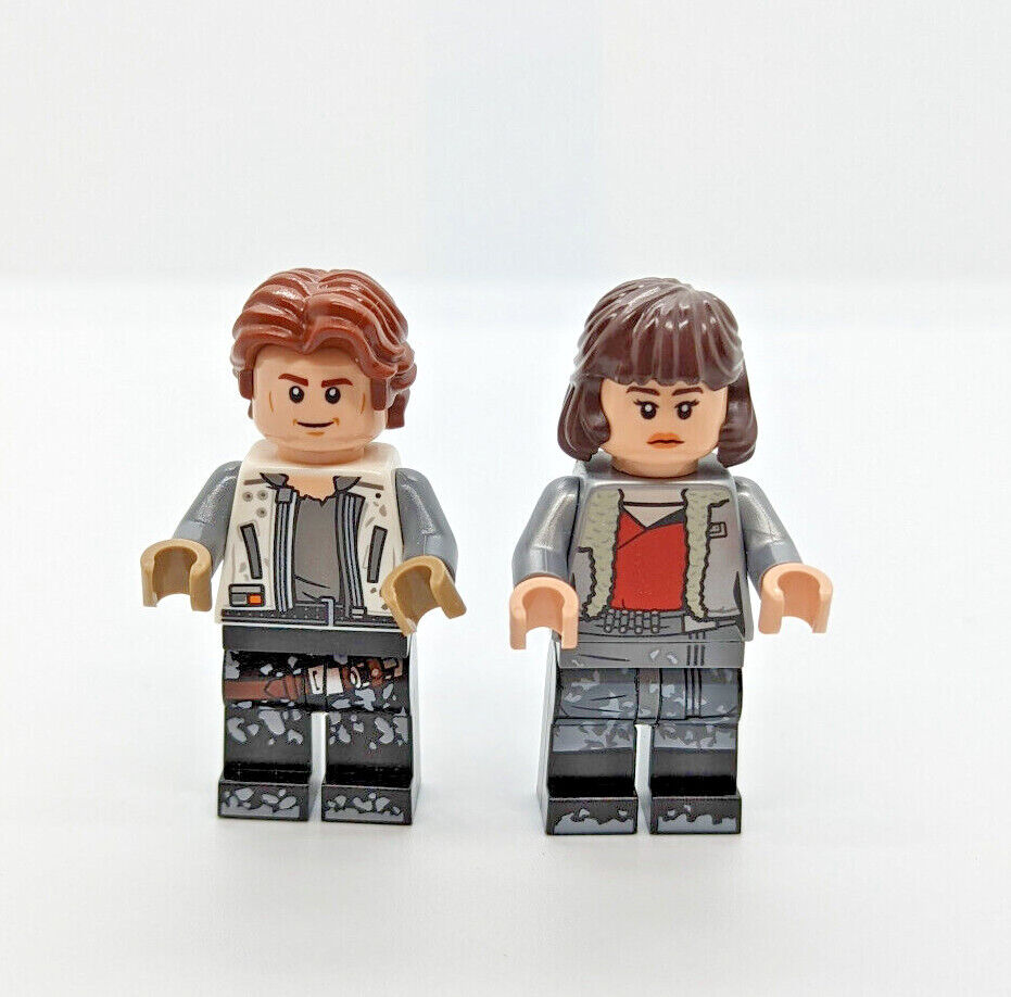 (Lot of 3) LEGO Star Wars Han Solo & Qi'ra Minifigures w/ Corellian Hound 75209 - StudBee